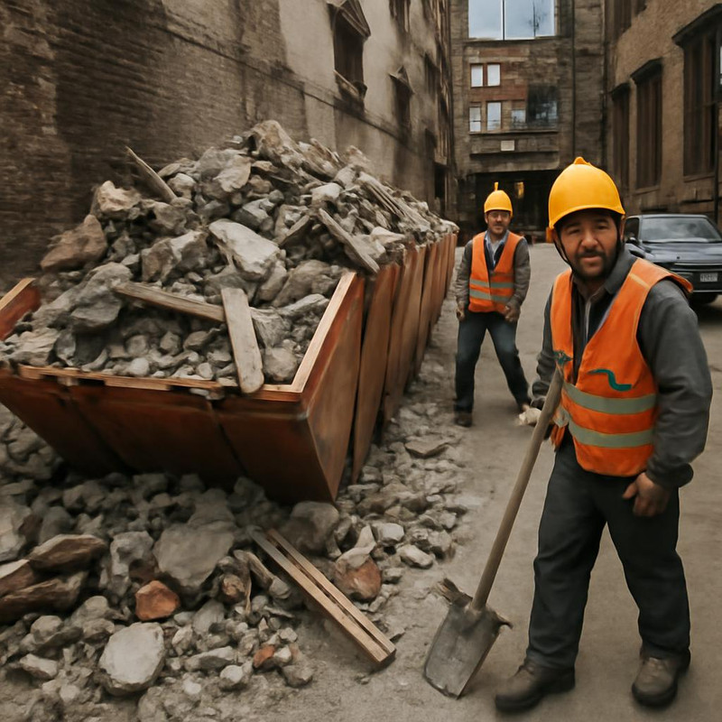 Пример ошибки при выборе контейнера для строительного мусора на ограниченной площадке