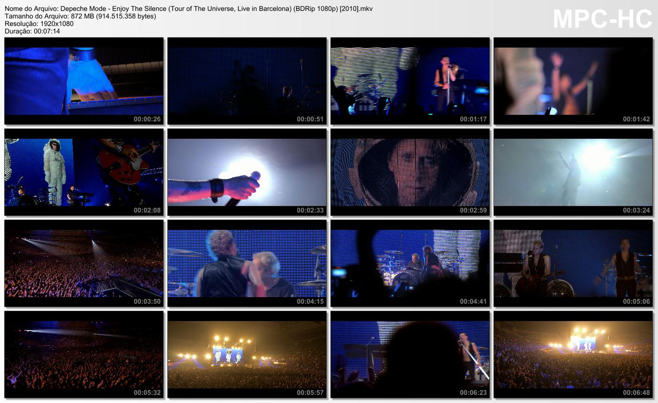 Depeche Mode - Enjoy The Silence (Tour of The Universe, Live in Barcelona) (BDRip 1080p) [2010]