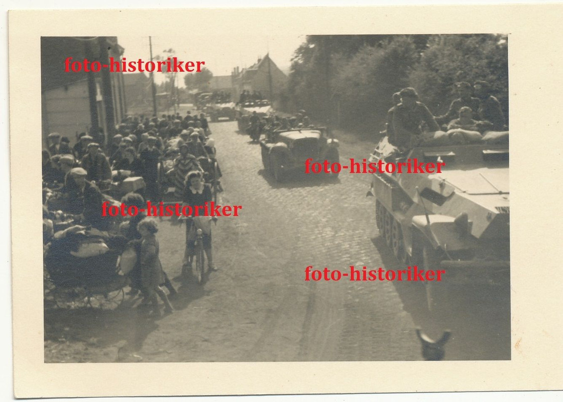 Kolonne 1 Pz Div SDKFZ 251 Schützen Panzer Frank