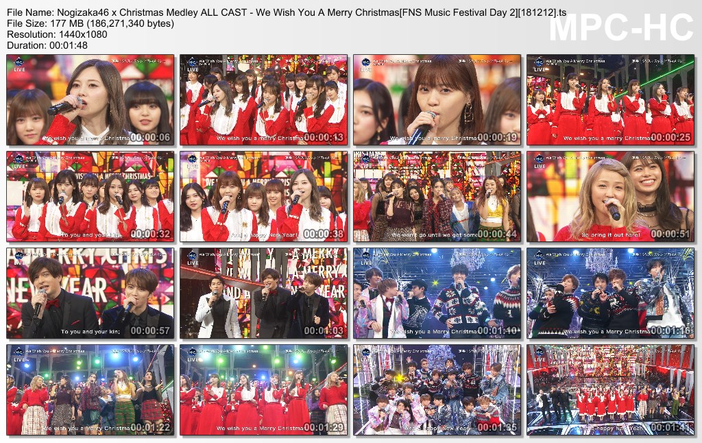 Nogizaka46 x Christmas Medley ALL CAST - We Wish You A Merry Chr