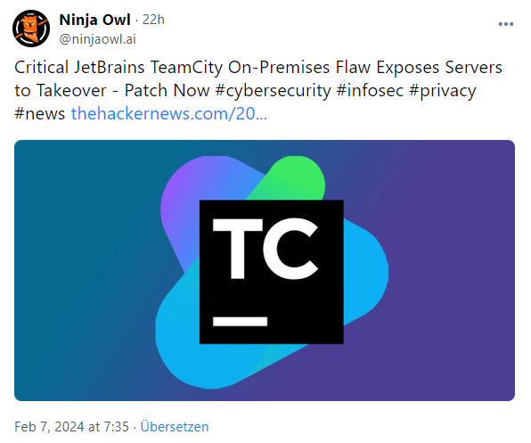 JetBrains TeamCity vulnerability
