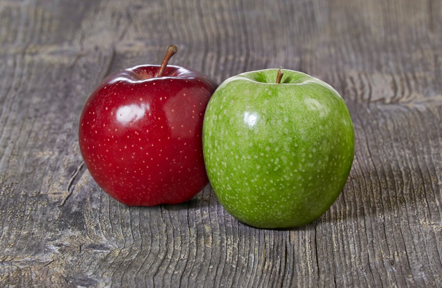 La vera differenza tra mele verdi e rosse