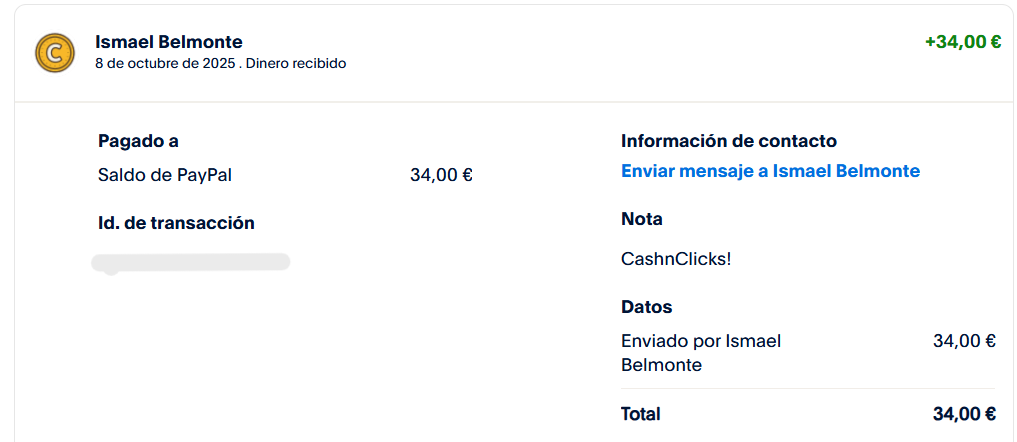 Payment proof