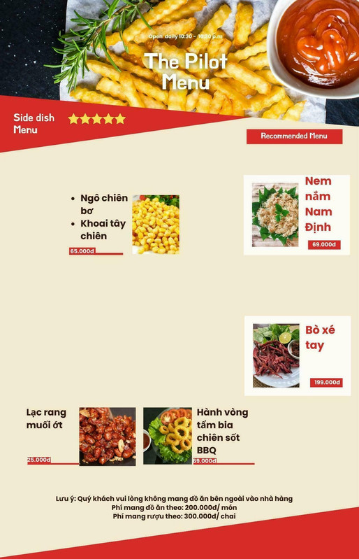 Menu trang 3