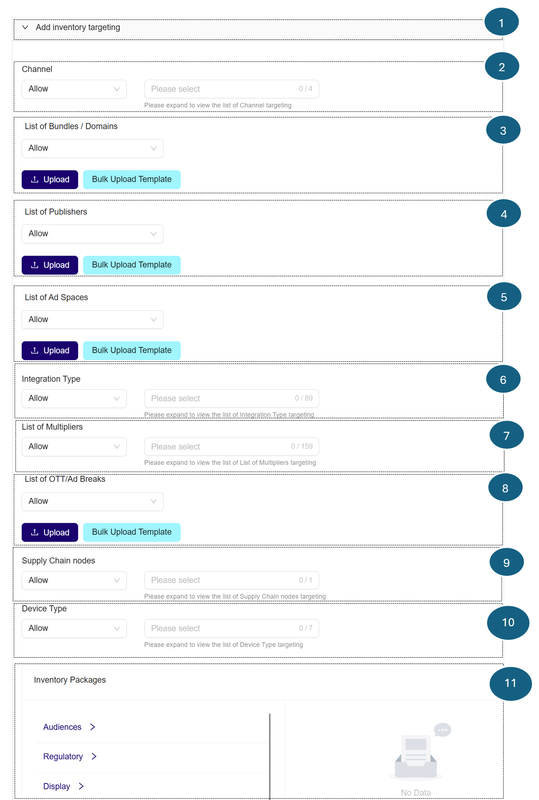 Select Allow option for Inventory Type