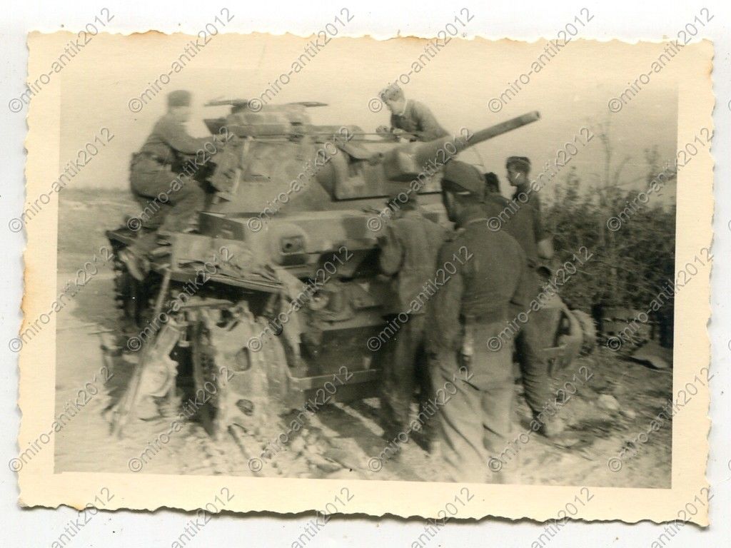 Foto, Panzer-Kompanie 313, zerstörter Panzer, Ei