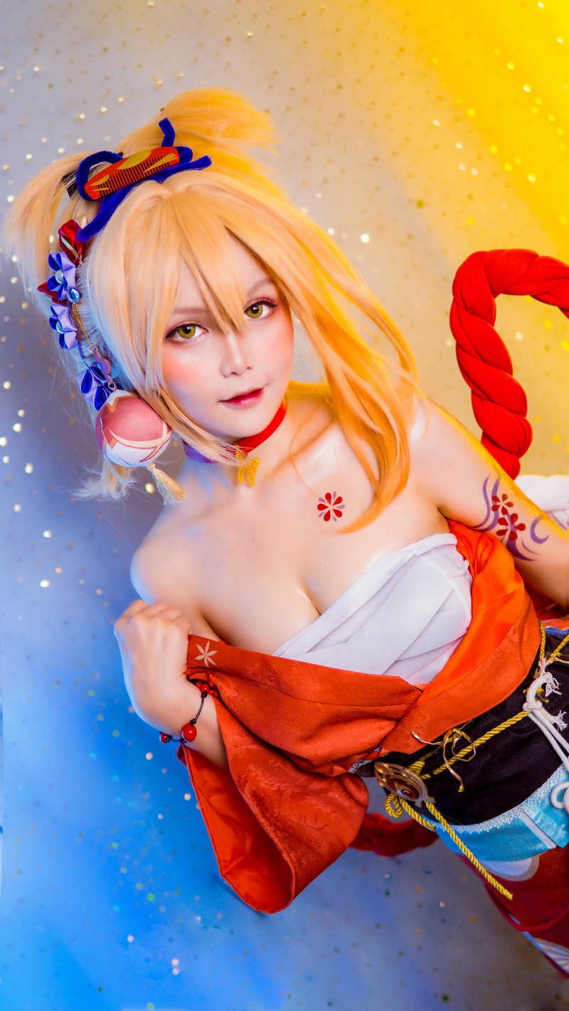 Joyce Lin2x Yoimiya Cosplay Genshin Impact 写真 40P插图6