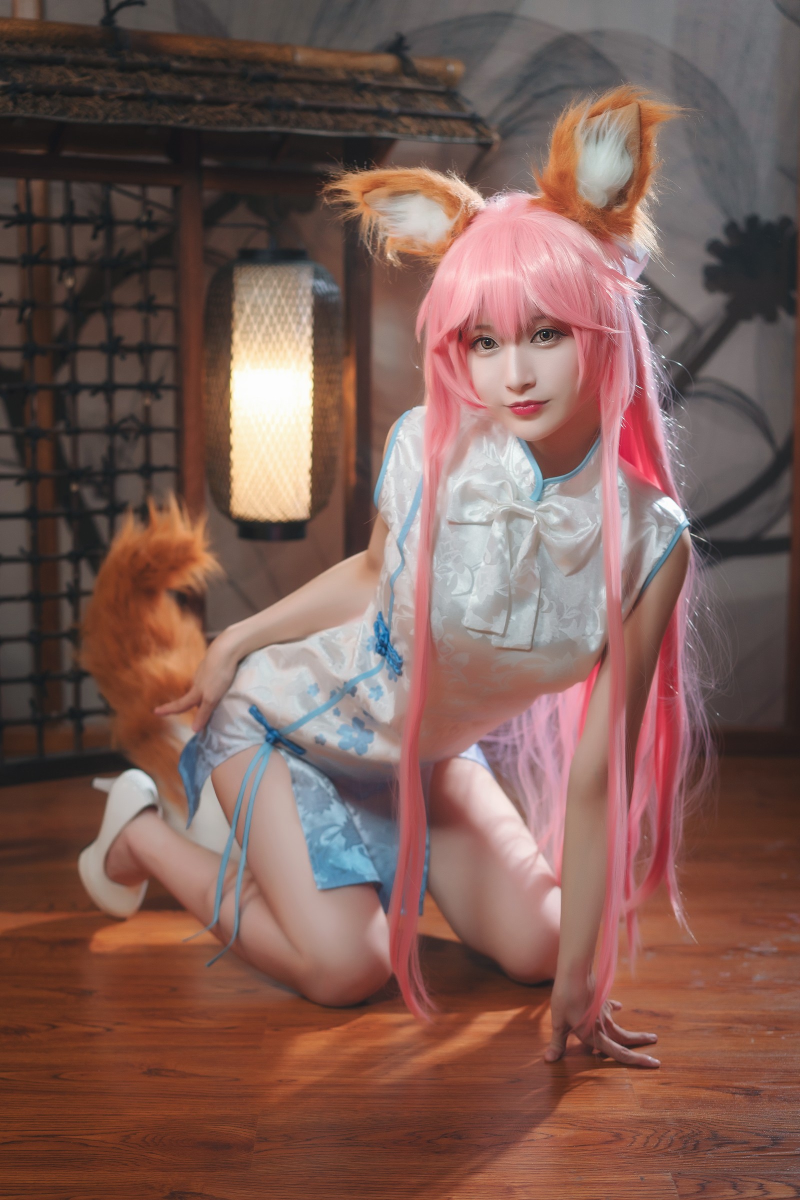 w百合欧皇子w 小玉旗袍写真集 – 中式旗袍COS 高清美图 [20P-174MB]插图1