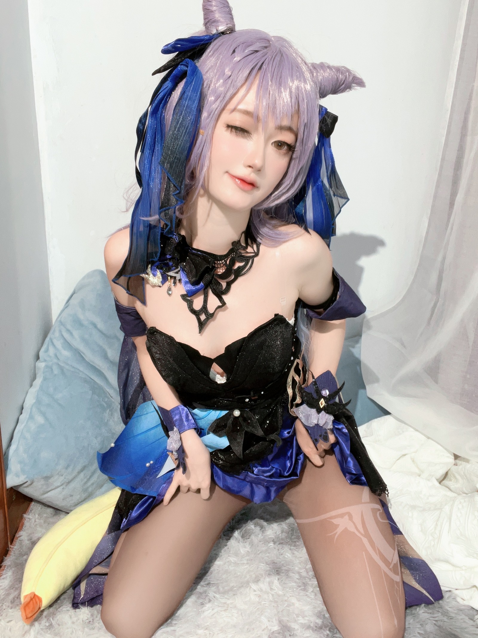 趴趴捣蛋陌 刻晴 Cosplay 写真合集｜原神人气角色 写真＋视频（92P＋1V｜677MB）插图7