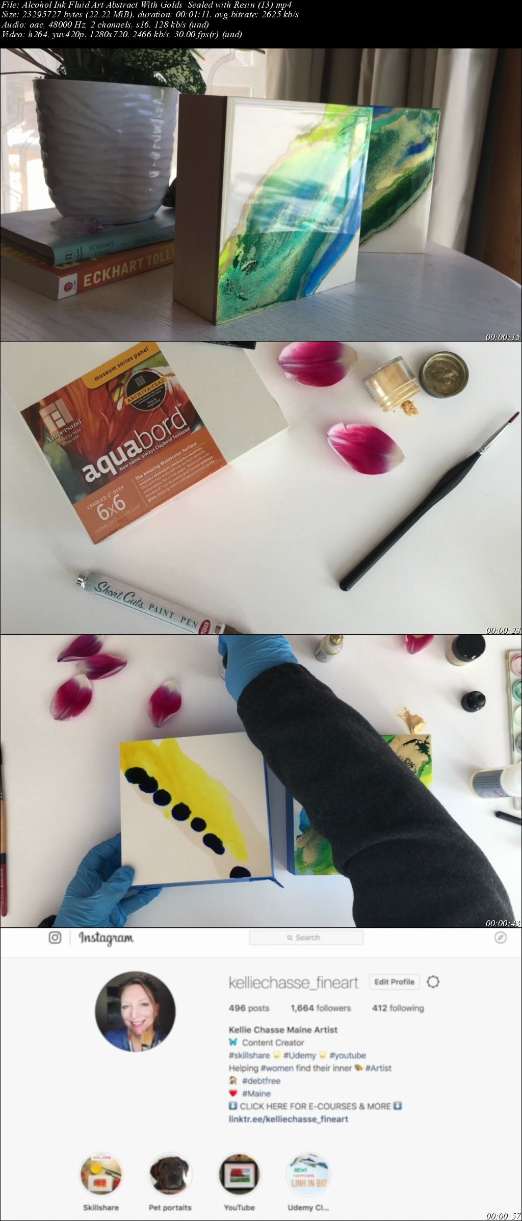 Alcohol Ink Fluid Art Abstract With Golds Sealed with Resin Alcohol Ink Fluid Art Abstract With Golds Sealed with Resin