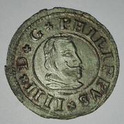 16 maravedís de Felipe IV Segovia 1664 Thumbnail