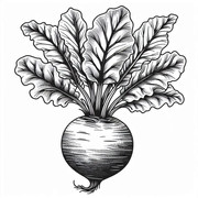 Fresh-Beetroot-Coloring-Page