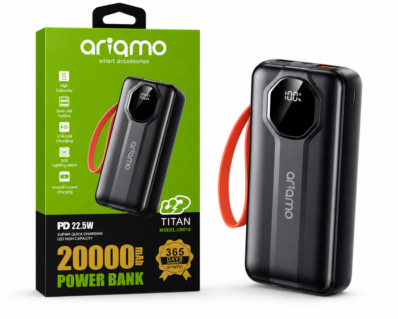 Ariamo Titan CK018 20000mAh Power Bank