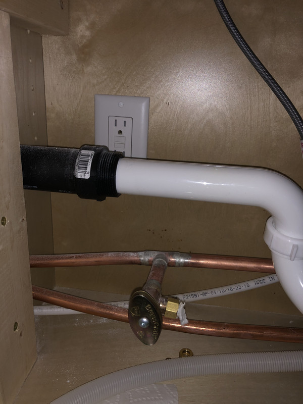 Garbage Disposal Doesn't Line Up with Drain Pipe Not Sure of Best Way
