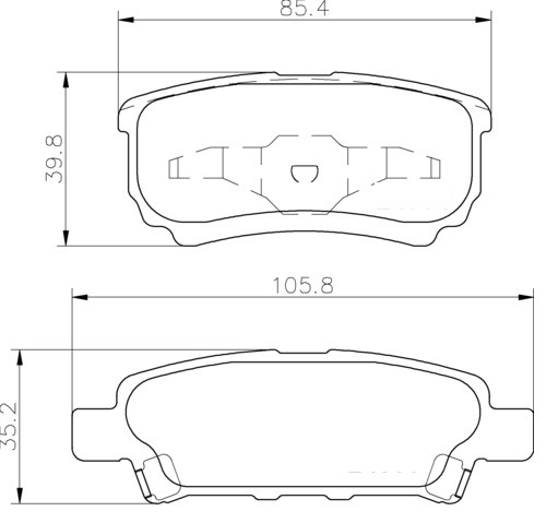 Ceramic Rear Brake Pad Set Ceramic Rear Brake Pad Set