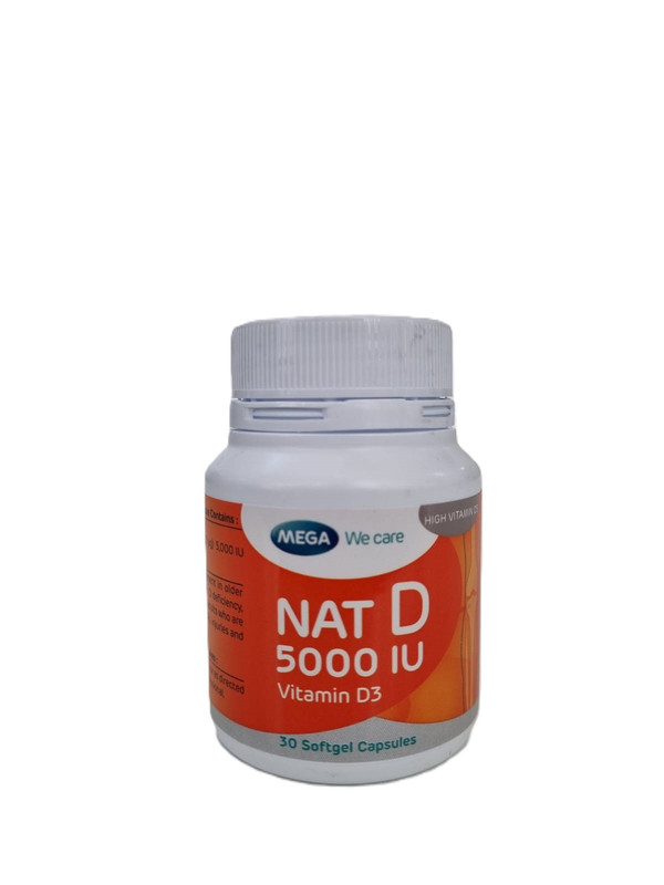 Nat D 5000Iu Vitamin D3 30S