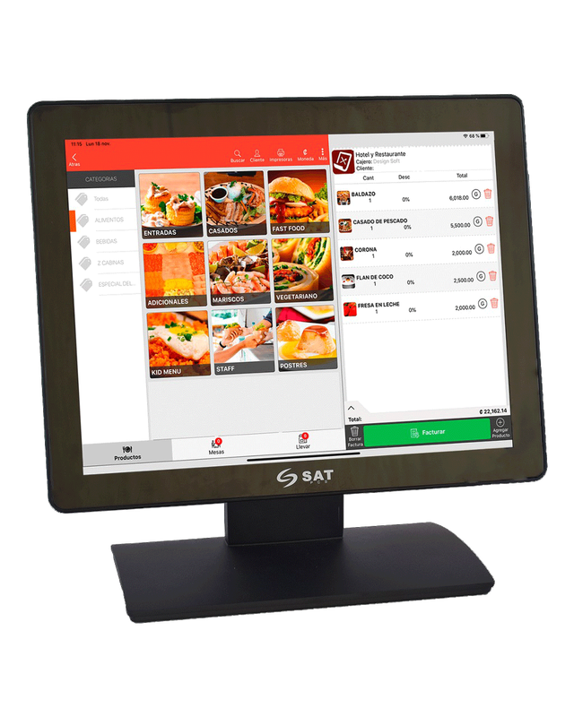 11306 - Monitor Touch SAT 1054FPH 15 Capacitivo - 1