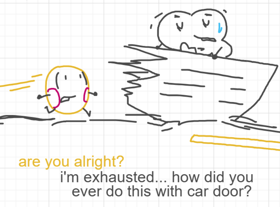 A panel from The Prime Number Few, episode eight of the Board Boards object show by Furretwalk/WalkingFurret.