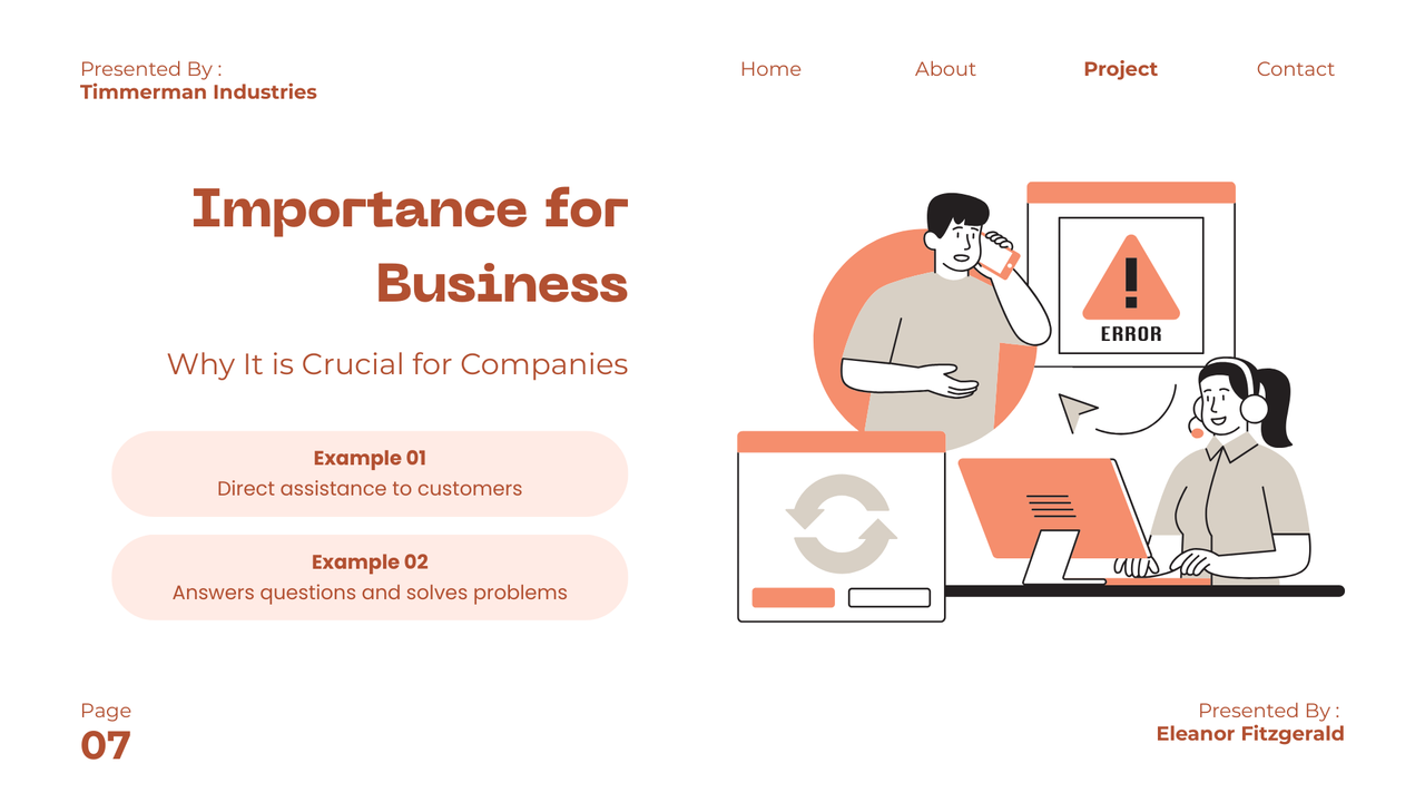 Red and Green Modern Customer Support Presentation