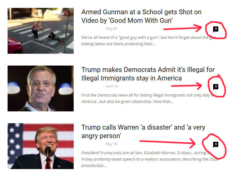 screenshot of comment counrt on newspaper 9