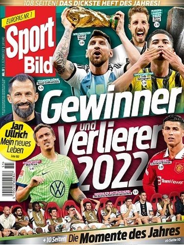 Cover: Sport Bild Magazin No 51 vom 21  Dezember 2022