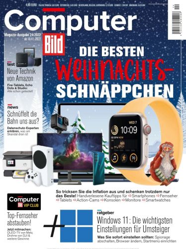 Cover: Computer Bild  Magazin No 24 vom 18  November 2022