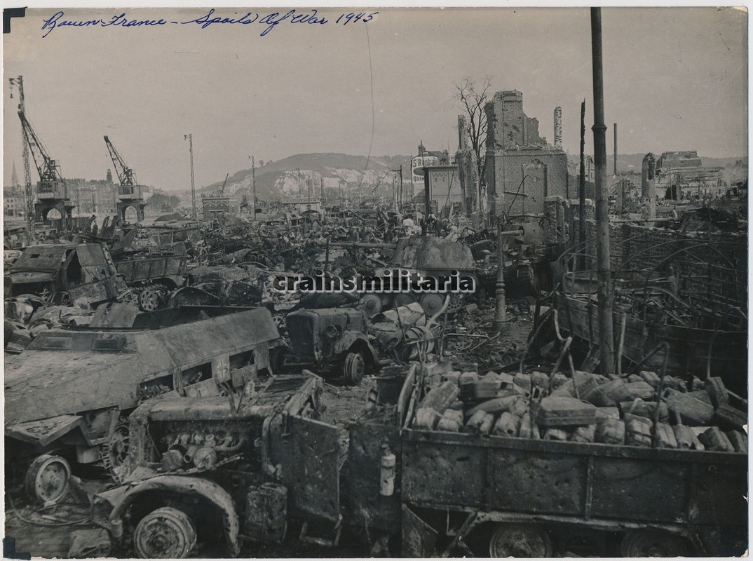 Foto Panzerjäger MARDER III SdKfz ROUEN Normandi