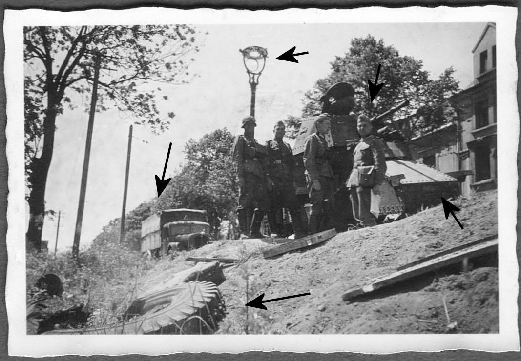 Original Foto, französischer PANHARD in Luxenbur