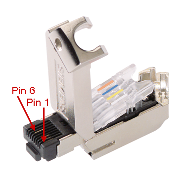 Simatic IE FC RJ45 plug pinout Simatic IE FC RJ45 plug pinout
