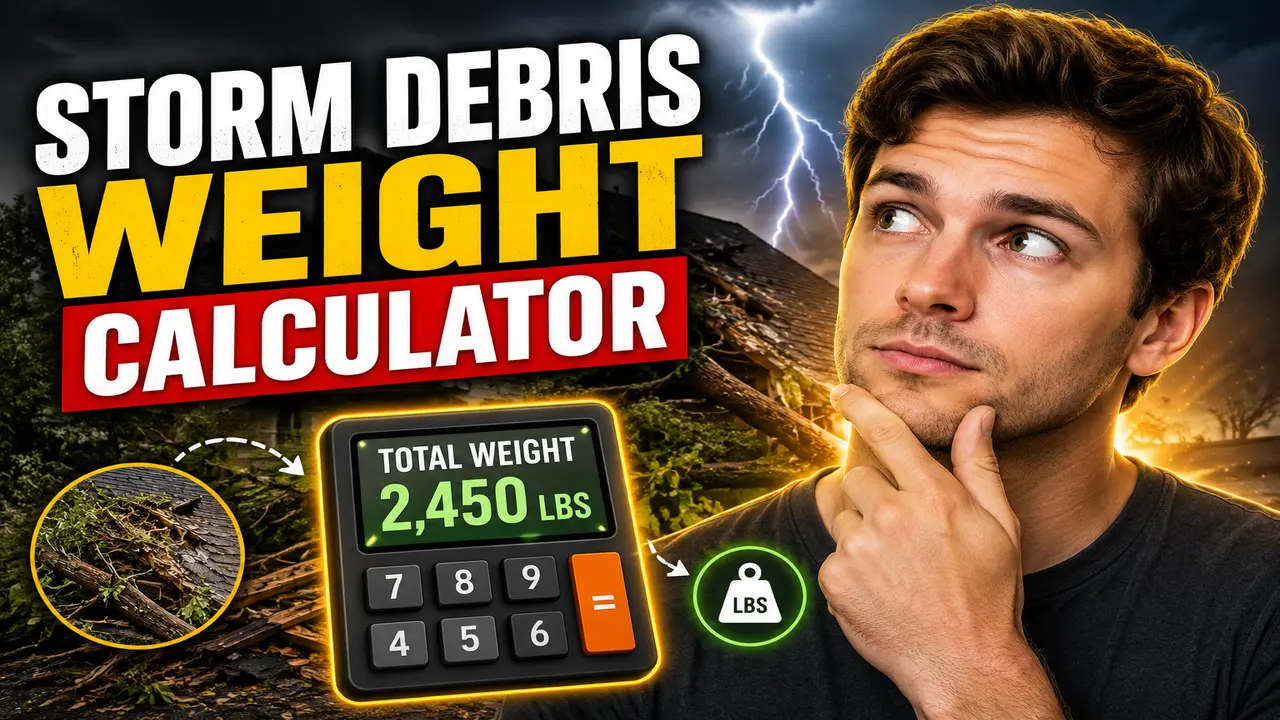Storm Debris Weight Calculator Online
