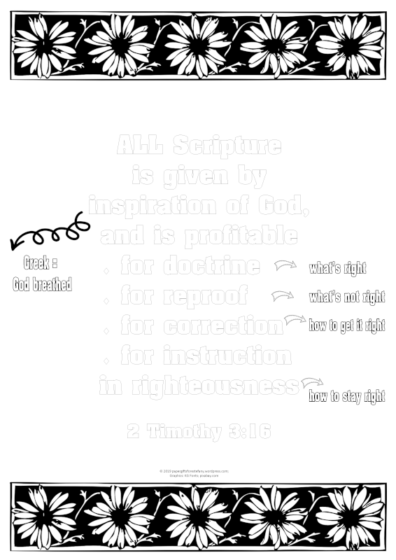 PGFE 2Timothy3.16 Scripture Doodle A4