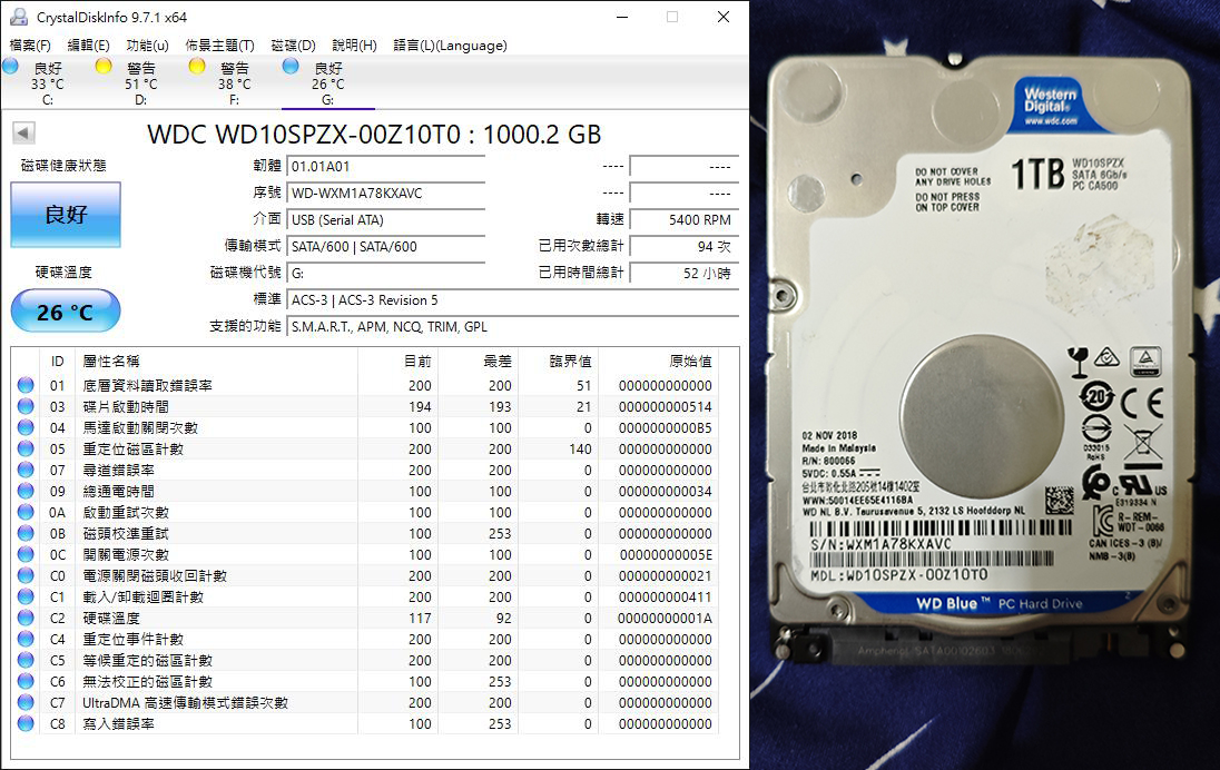 wd wd10spzx 00z10t0 18 52 2 5 01