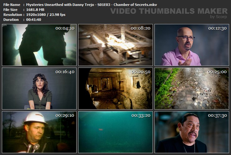 Mysteries Unearthed with Danny Trejo S01E03 Chamber of Secrets mkv