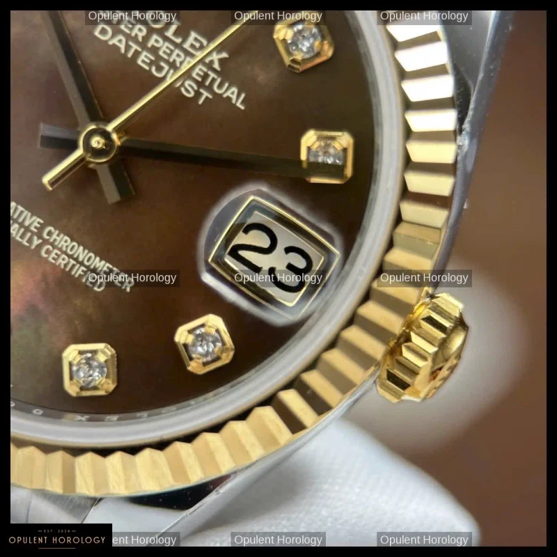 Rolex Datejust Brown Mother of Pearl Dial Automatic 31mm