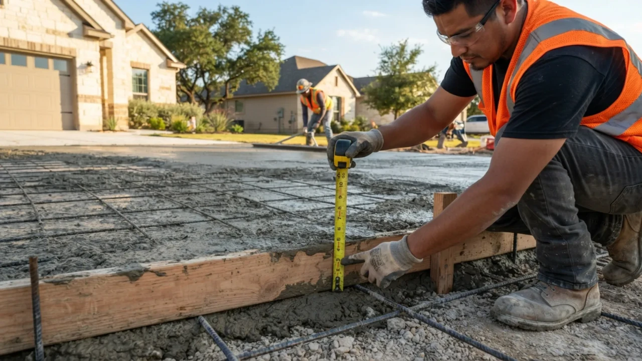 Residential Concrete Driveway Thickness San Antonio