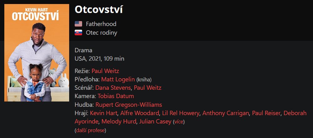 Otcovství / Fatherhood (2021)