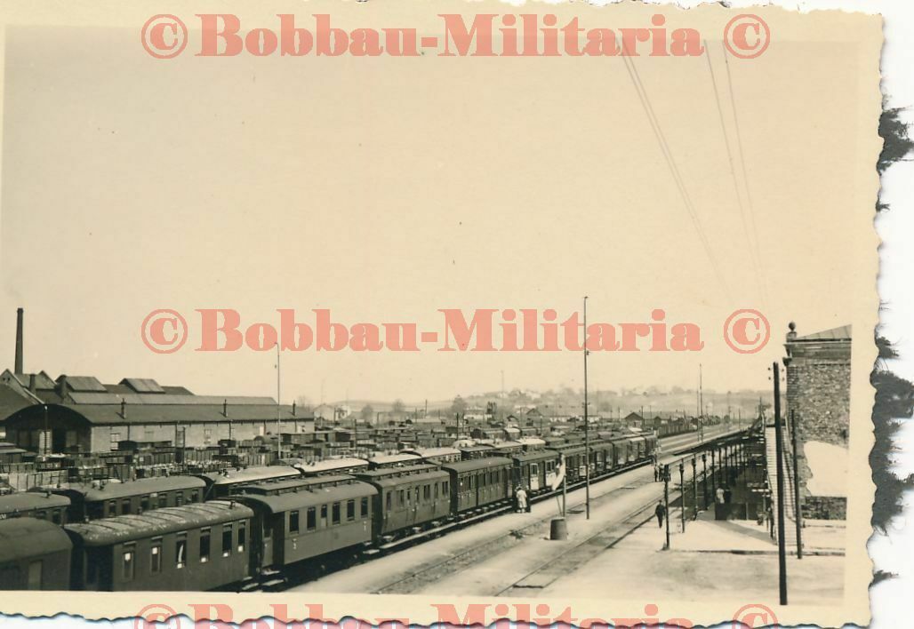 Foto Polen Rzeszów Reichshof Bahnhof railway station polish Wehrmacht 2.WK