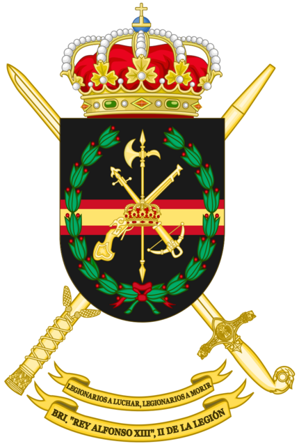 800px Coat Of Arms Of The 2nd Spanish Legion Brigade King Alfons — Postimages