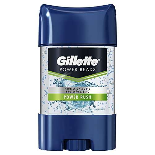 Amazon: Gillette Gel Antitranspirante Power Beads Power Rush 82 g con Planea y cancela 
