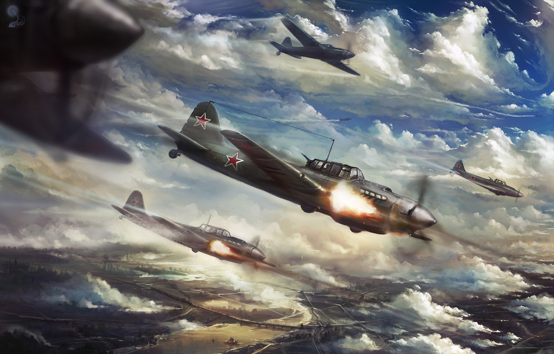 Ilyushin Il-2 Shturmovik en pleno ataque