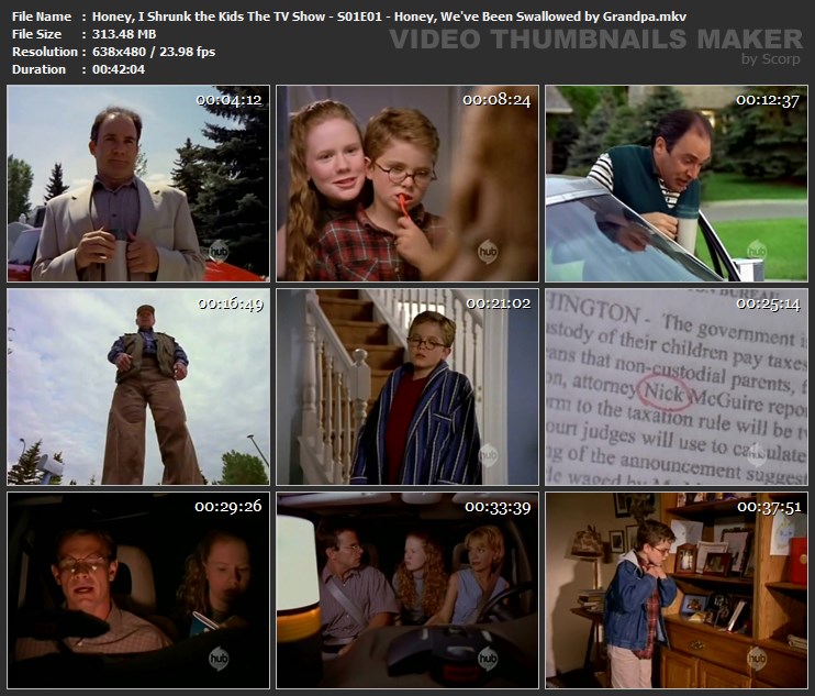 Honey, I Shrunk the Kids The TV Show - S01E01 - Honey, We've Been Swallowed by Grandpa.mkv