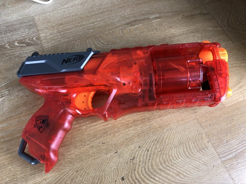 Nerf N-Strike Elite Strongarm Sonic Fire Transparent Red | eBay