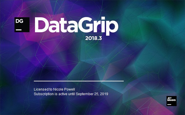 JetBrains DataGrip 2018.3.4 JetBrains DataGrip 2018.3.4