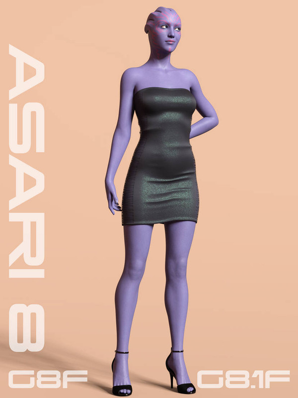 Asari for Genesis 8 Female & Genesis 8.1 Female