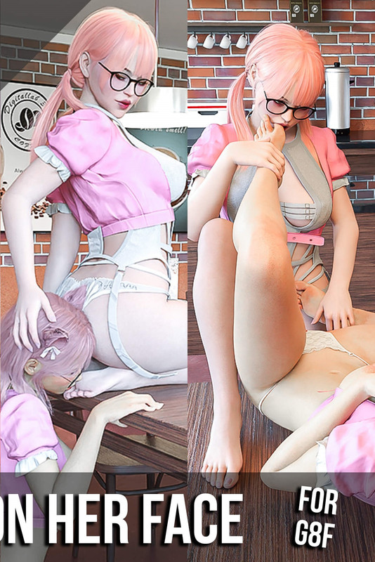 20 Foot on Her Face Poses for G8F
