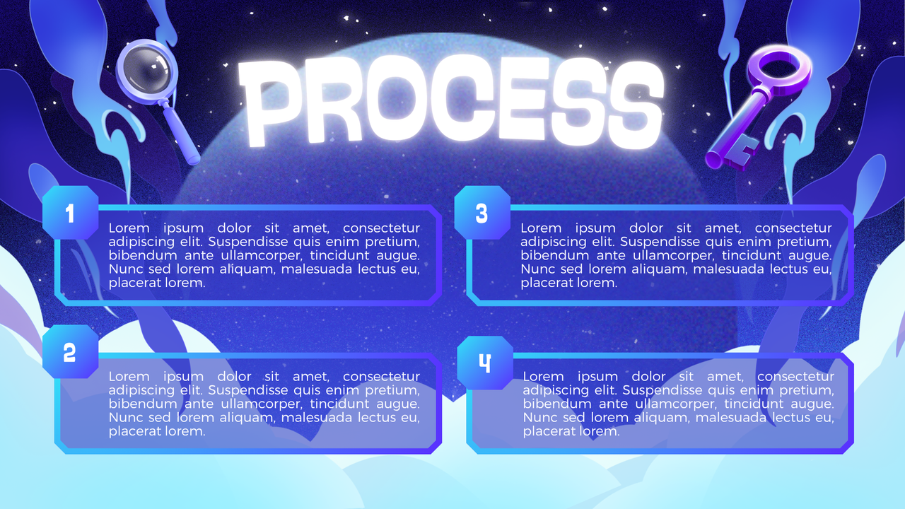 Purple and Blue Illustrative Group Project Presentation