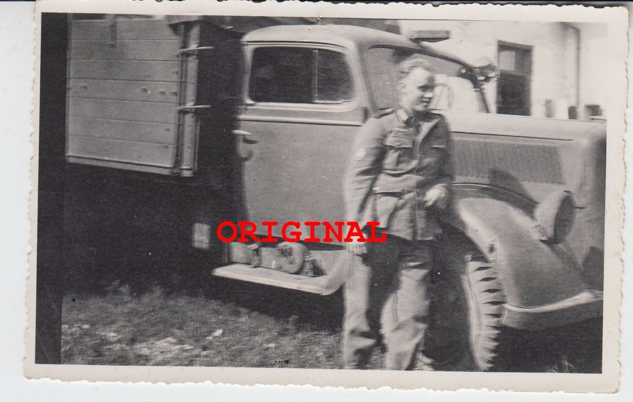 Foto 2wk technik gebirgsjäger opel blitz lkw fra