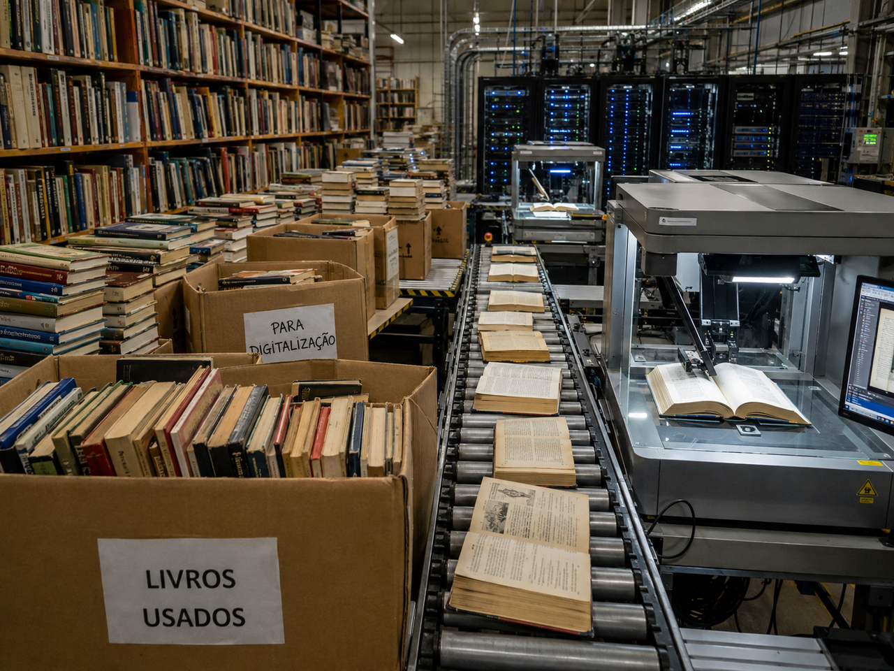 Megapedidos de livros usados levantam suspeita de corrida por dados para treinar IA