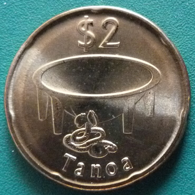 2 Dólares. Fiji (2014) FJI-2-D-lares-2014-rev