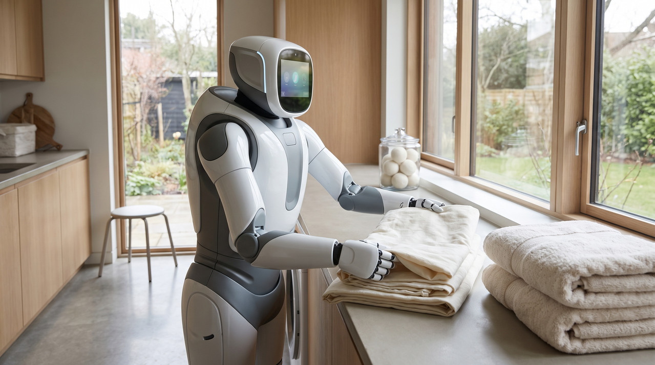 Robot folding linens